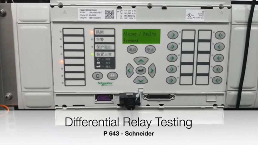 Przekaźnik różnicowy K3163i Test P643